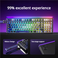 AULA HERO 99 HE Hot-Swappable Magnetic Switch Keyboard 98% Layout 8K Polling 0.05mm RT RGB Neon Lightbox Wired Gaming Keyboard