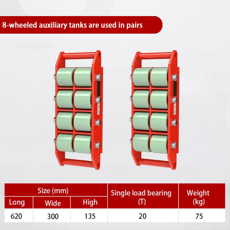 Wholesale Electric Machine Mover 20Ton 50Ton Heavy Duty Power Skates Dolly Industrial Equipment Transfer Trolley Remote Control