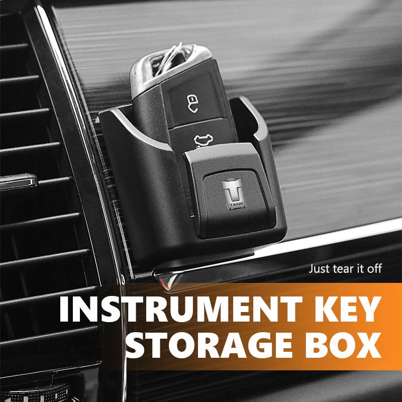 Car Dashboard Key Storage Box Organizer Car Stowing Tidying Accessories For TANK Great Wall GWY 300 500 700 400