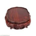 Redwood Miniature Model Sculpture Decoration Pedestal Flowerpot Plant Decoration Base Flowerpot Vase Display Base