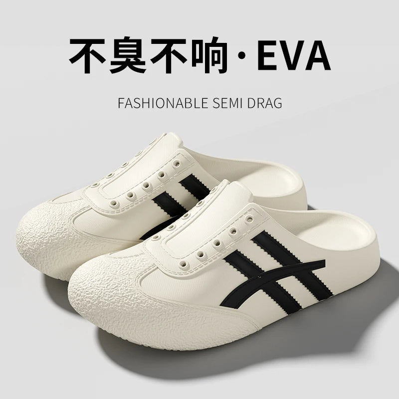 Comfortable Soft Sole Women Mules and Clogs Spring 2026 Platform Outdoor EVA Slippers Woman Trainers Plus Size 45 Casual Flats