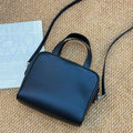 Mendy Women Genuine Leather Handbag Mini Boston Bag Top Handle Detachable Shoulder Strap Crossbody Purse Luxury Designer Structu