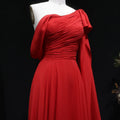 Sharon Said Dubai Red Off Shoulder Elegant Evening Dress | SAMAG