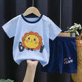 Dinosaur Printed Boys T - shirt + Shorts Casual Suit Summer - View 7 | SAMAG