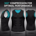 1PCS Zipper Sauna Tank Top for Men, Hot Neoprene Waist Trainer Vest, Sweat Slimming Corset Body Shaper for Workout Exercise