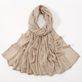 2024 Muslim Modal Rayon Cotton Hijab Shawls For Women Plain Scarf Big Size Headscarf Islamic Turban Headband 190*85cm
