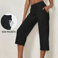 Women's Capri Yoga Pants Loose Soft Drawstring Workout | SAMAG