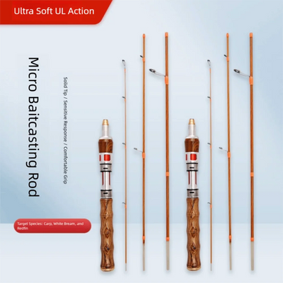 4 Sections Spinning Fishing Rod UL Power Casting Portable | SAMAG