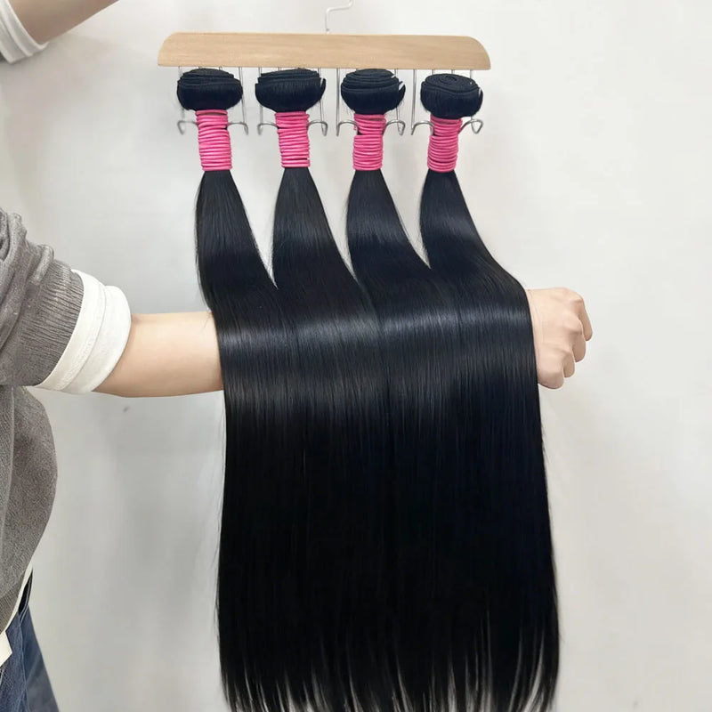 2 3 4 Pcs Body Wave Bundles 100% Human Hair Brazilian 16A Virgin Weave Raw Hair 30 32 Inch Double Weft Thick Human Hair Bundles Extensions For Women