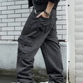 Y2k New Baggy Jeans Male Hip Hop Harajuku Trousers Wide | SAMAG