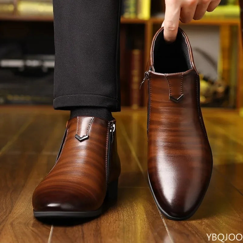 New spring Men Elegant minimalist comfortable Dress Shoes Men Formal Retro Fashionable versatile Pointed Toe Business Shoes