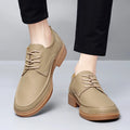 New Men's Lace-Up Casual Shoes For Autumn And Winter Fashionable Business Comfort Office Shoes  Outdoor Breathable Walking Shoes