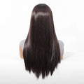 Topshe 13x4 HD Lace Front Wig Hand-Tied Pre-Plucked Natural Hairline Realistic Long Straight Braided Glueless Wigs