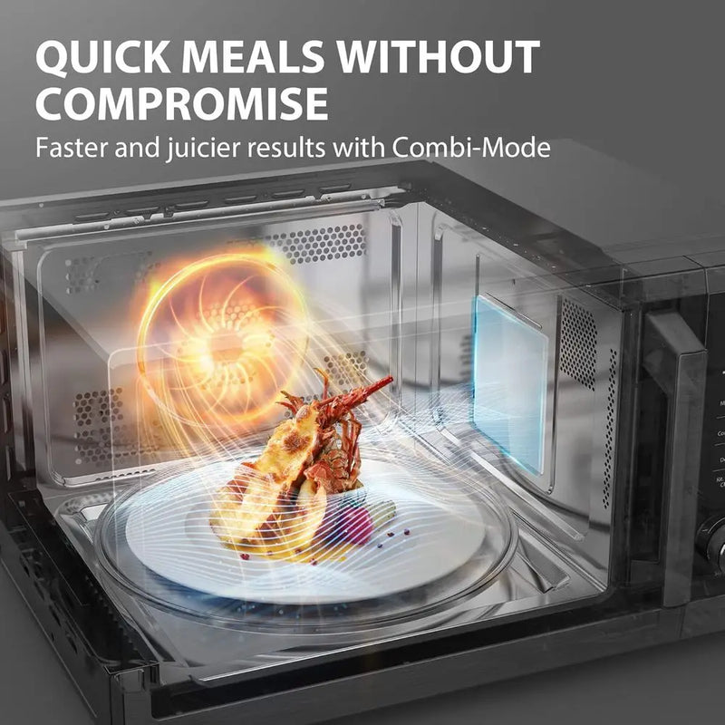 Convection Microwave Oven with Air Fryer, Inverter, Broil, 1000W, 27 Auto Menus & 47 Recipes, 1.0 Cubic Feet