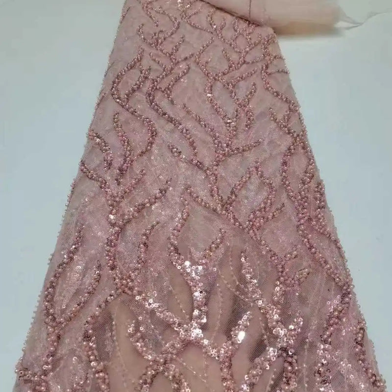 Contessa Custom Black Shiny Sequin Beaded robe de soirée | SAMAG