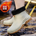 Short Rain Boots Men Fashionable New Rain Boots Work Fishing Waterproof Water Shoes Outdoor Non-slip Rubber Shoes Wear-resistant