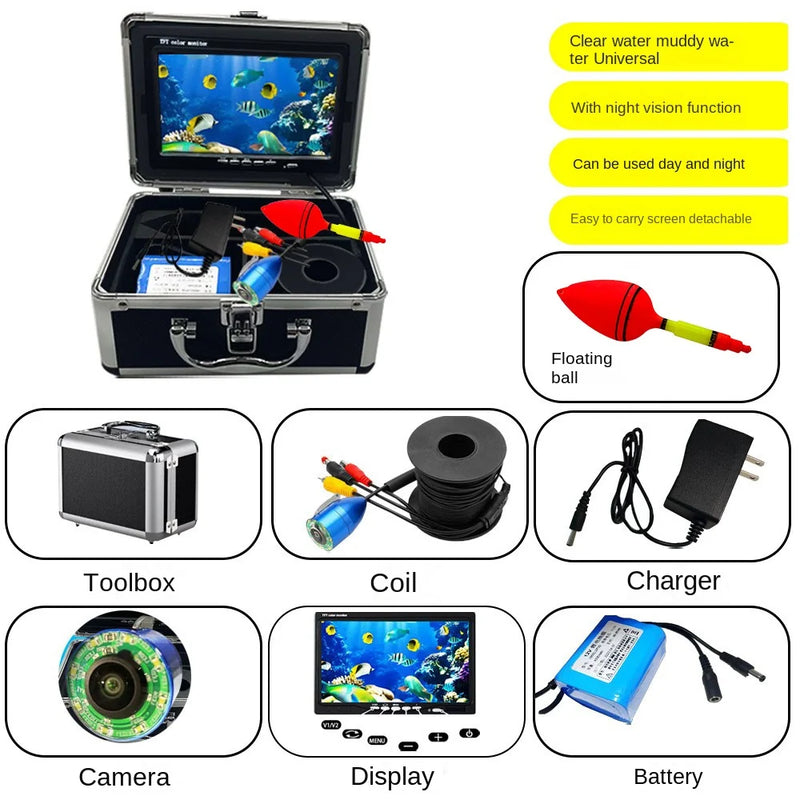 Factory 20-30m Cable 7 Inch HD Underwater Fishing Camera | SAMAG