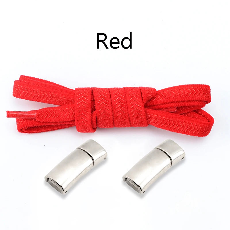 Metal Lock Magnetic Shoelaces Flat Sports Enthusiasts No Tie Shoe Laces Safe And Reliable Lazy Shoelace Rubber Band Shoestrings