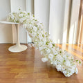 Uflower White Rose Cherry Blossom Wedding Arch Floral Row - View 11 | SAMAG