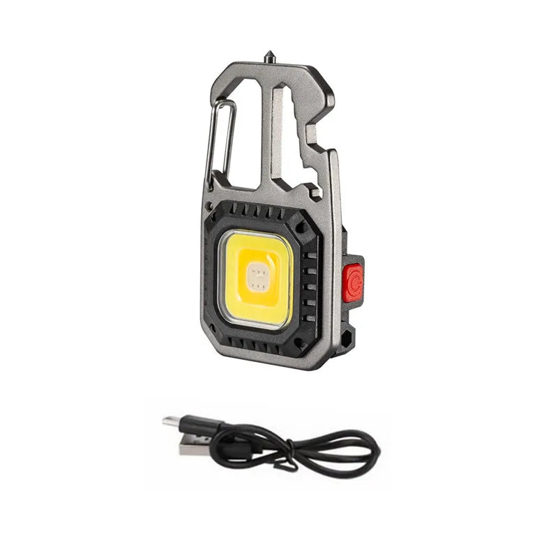 1-5PCS Mini 1500LM LED Flashlight Work Light Portable Pocket Flashlight Keychains Torch USB Rechargeable For Outdoor Camping