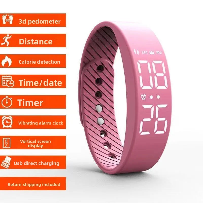 Casual Fashion Digital Watch Male Female Middle High School Student Waterproof Silent Vibration Alarm - Visuel 11 | SAMAG