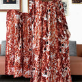 Fashion Women Abaya Embroidered Tie-dye O-neck Cotton | SAMAG