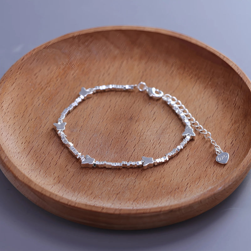 VENTFILLE 925 Sterling Silver Zircon Love Heart Bracelet | SAMAG