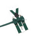 Fashion Men Kids Turquoise Green Suspender Bowtie Sets Elastic Solid Color Y - back Straps Butterfly - Visuel 13 | SAMAG