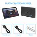 EM713 Mini 7 Inch Industrial Screen HD 1024x600 HDMI-compatible Monitor TFT Panel Metal Housing With VGA AV DC BNC Input 5V/1A