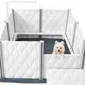 Whelp Ing Box for Dog Pregnant Birth Assistance Birthing Supplie with Rail Small Padded Pen Playpen Plastic Whelp Fence