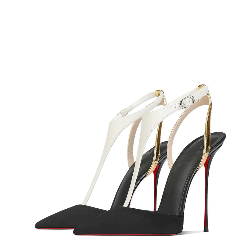 Autumn New Black Sheep Komeito socialite temperament, versatile dress, small height high heels, women's pointed slender heels
