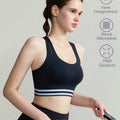 SUJIIN Sports Bra for Women 2026 Summer Racerback Shockproof Supportive Running Yoga Workout Gym Jump Rope Bras Woman XM072