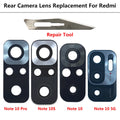 Rear Big Back Camera Glass For Redmi Note 11 11S 11T 11E 10T 10 10S 9 9S 8T 8 Pro Glass Real Camera Lens + Repair Tools