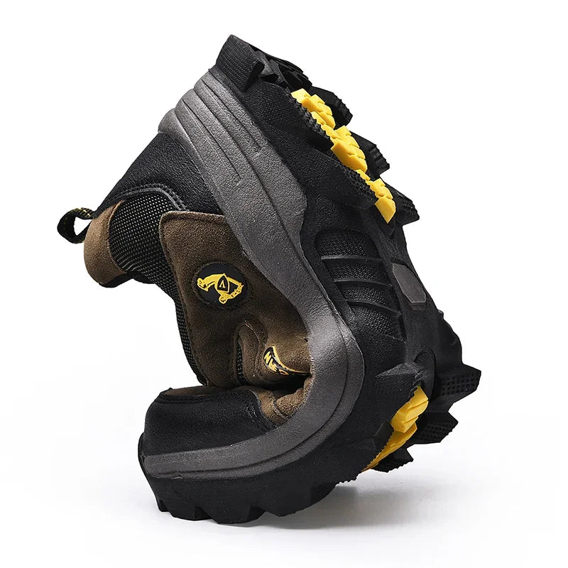 Winter Male Leather Casual Shoes Outdoor Summer Men Non Slip Lace Up Trekking Sneakers Winter Warm Cowboy Hiking Footwear Adult
