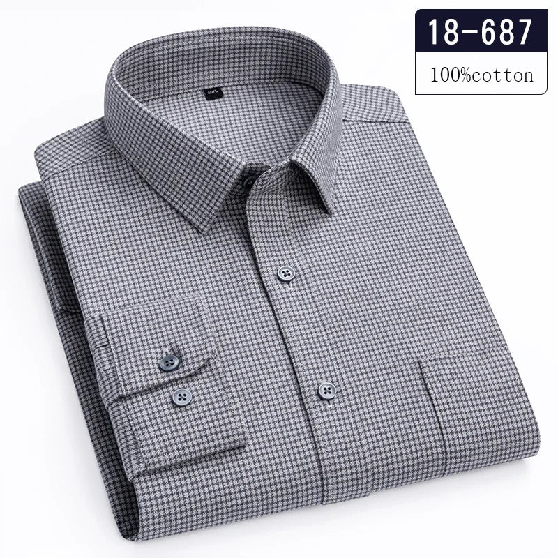 New in Shirt High-Quality 100% Cotton Long-Sleeve for Men | SAMAG