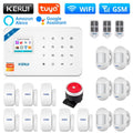 KERUI W181 WIFI GSM Alarm System Kit with Door/Window Sensor for Home Security Support Alexa Tuya Smart APP Remote Control