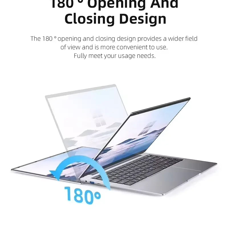 2026 Portable Windows 11 Pro Laptops Intel Core I7 8650U 16GB RAM 1TB SSD Office Gamer Study Notebook Computer PC