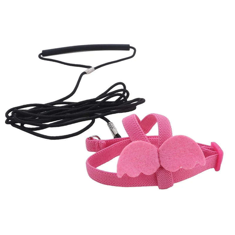 Adjustable Parrot Bird Harness Leash Set Anti-bite Training Parrots Outdoor Flying Rope Cockatiel Small Birds Supplies