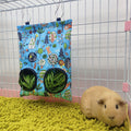 Hay Bag Hanging Pouch Feeder Holder Feeding Dispenser Container for Rabbit Guinea Pig Small Animals Pet Bunny Cage Accessories