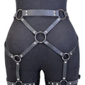 Fashion Women Faux Leather Body Harness Belt Suspenders Garter Leg Goth Clothing Rave Outfit Accessory - Visuel 6 | SAMAG