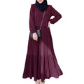 ZANZEA Muslim Women Maxi Dress Modest Fashion Hijab | SAMAG