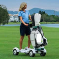 Portable Four-Wheel Electric Golf Cart - Foldable Scooter with Remote Control
