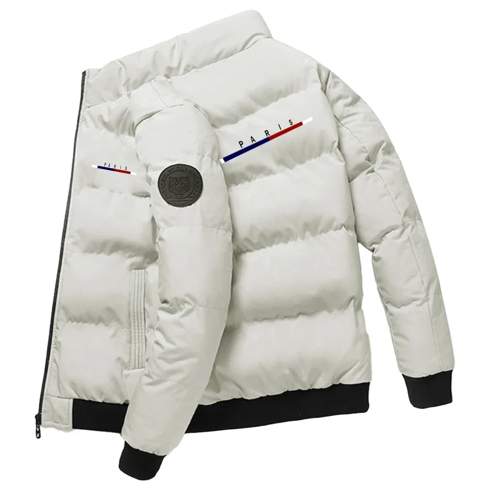 Men's Winter Down Jacket Thick Warm Puffer Coat Waterproof Cold Weather Casual Parka Hooded Windproof Menswear Outerwear Parkas