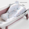Baby Shower Bath Tub Pad Non-Slip Bathtub Mat Newborn Safety Security Bath Support Cushion Animal Soft Pillow Care Accessories