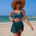 VigoBreviya Black Strapped Knot Swimwear Women Cross Push | SAMAG