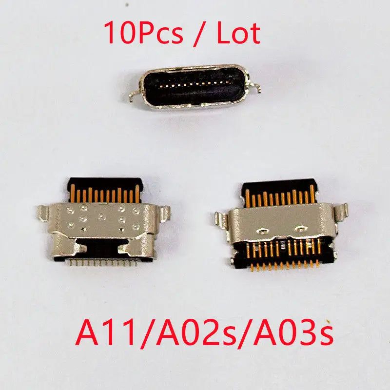 10pcs For Samsung A12 A10s A21s A11 A20s A22 A32 A33 A01 A30s A31 A51 A50s A71 A70s A52 A72 USB Charging Port Charger Connector