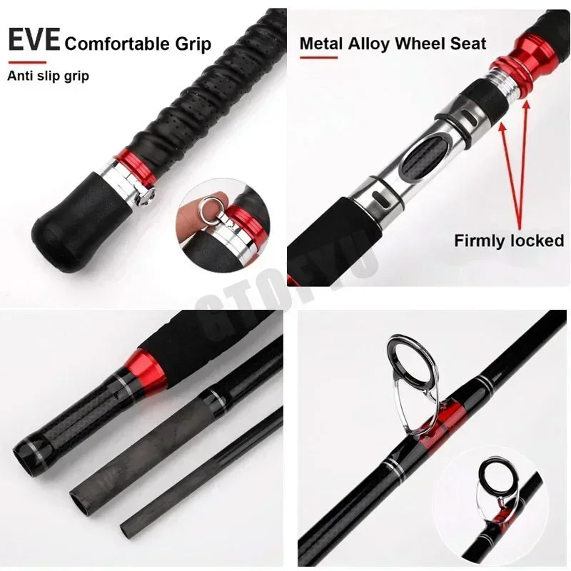 1.8M 2.1M Portable Fishing Rod Travel Surf Saltwater - View 3 | SAMAG