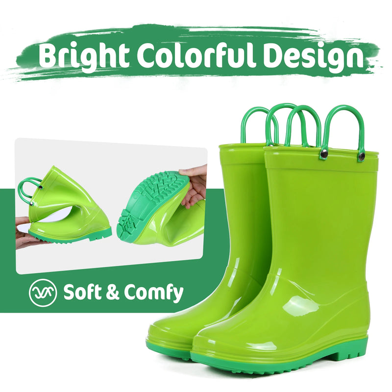 Evshine Rain Boots For Children Fashion Cute Rubber Boots Boys And Girls Waterproof Rain Boots Lovely Cartoon Kids Rain Boots