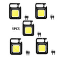 1-5PCS Mini 1500LM LED Flashlight Work Light Portable Pocket Flashlight Keychains Torch USB Rechargeable For Outdoor Camping