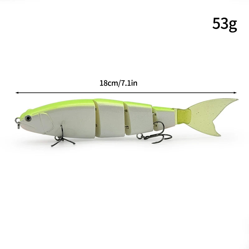 11.5cm 18.5g Balam Glide Bait Swimbait Joint Giant Pike | SAMAG